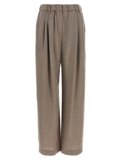 Brunello Cucinelli Brunello Cucinelli Women Light Pants With Pleats