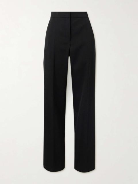 Grain de poudre wool straight-leg pants Black