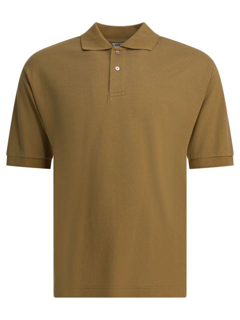 AURALEE Heavy Cotton Polo Shirt Polo Shirts Beige