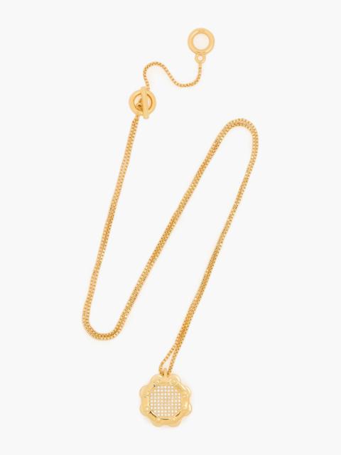 Zimmermann 12-karat gold-plated crystal necklace