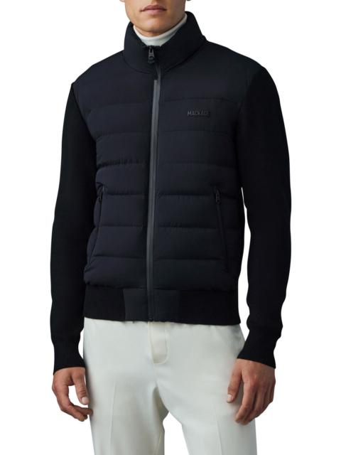 MACKAGE Mackage Haney City Water Resistant 800 Fill Down Hybrid Jacket in Black at Nordstrom