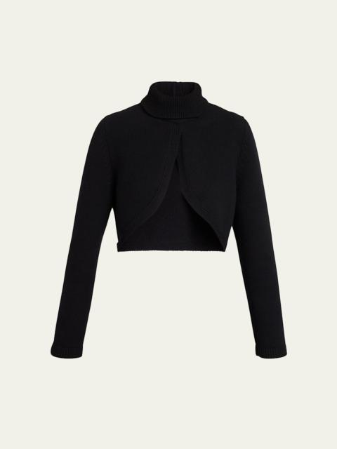 Alaïa Cashmere-Blend Knit Cutout Sweater
