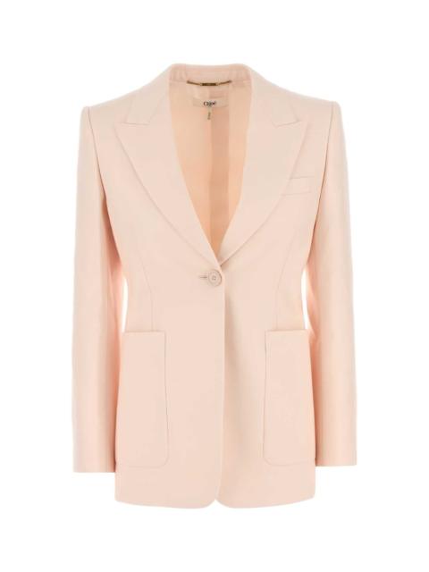 Chloé Chloe Women Pastel Pink Wool Blazer