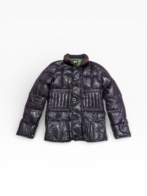 PPFM RARE PURPLE ‘PPFM IS REGISTERED AT ROCK’ PUFFER JACKET