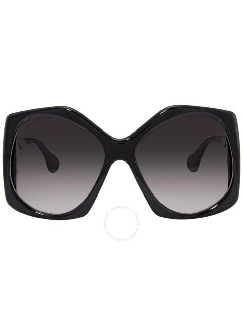 GUCCI Gucci Grey Geometric Ladies Sunglasses GG0875S 001 62