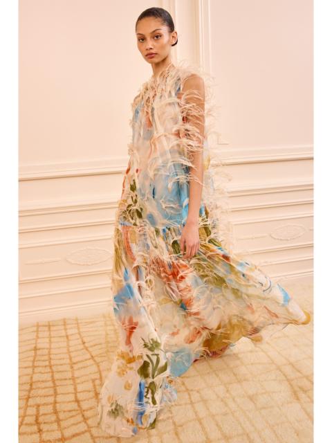 ULLA JOHNSON Gossamer Gown with Feather Embroidery