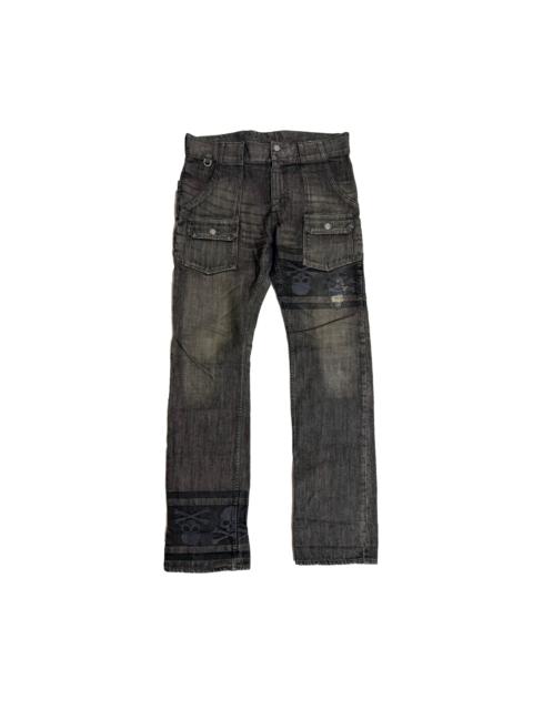 mastermind JAPAN Mastermind Japan 11AW Mindblow Black Distressed Pants