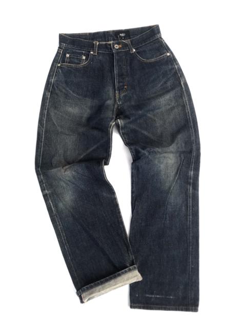 Other Designers Issey Miyake - INED X ISSEY MIYAKE DISTRESSED DENIM