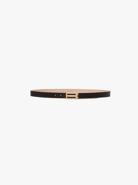 Victoria Beckham Frame Belt In Black Leather