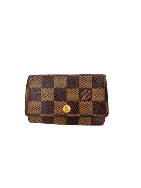 Louis Vuitton LOUIS VUITTON 6 Key Holder Damier Ebene Canvas Key Chain