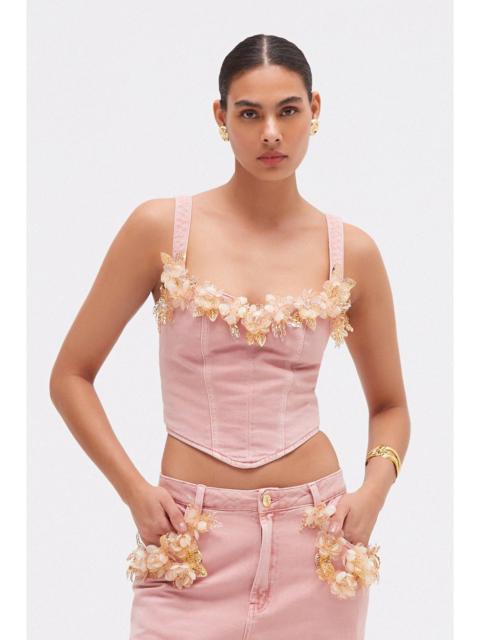 PatBO PINK DENIM TOP