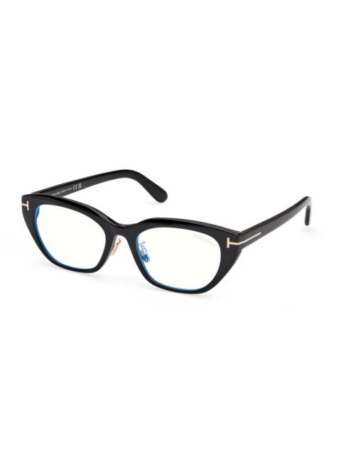 TOM FORD Tom Ford Blue Light Block Cat Eye Ladies Eyeglasses FT6152-D-B 001 54