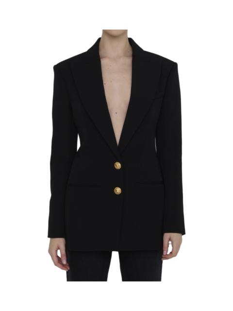 Balmain Double-breasted Jacket In Wool