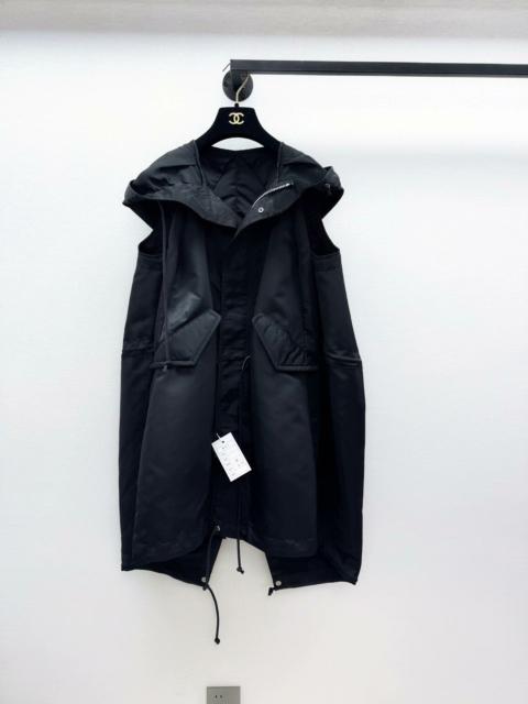 sacai Sacai Sleeveless Two-Tone Taffeta Jacket