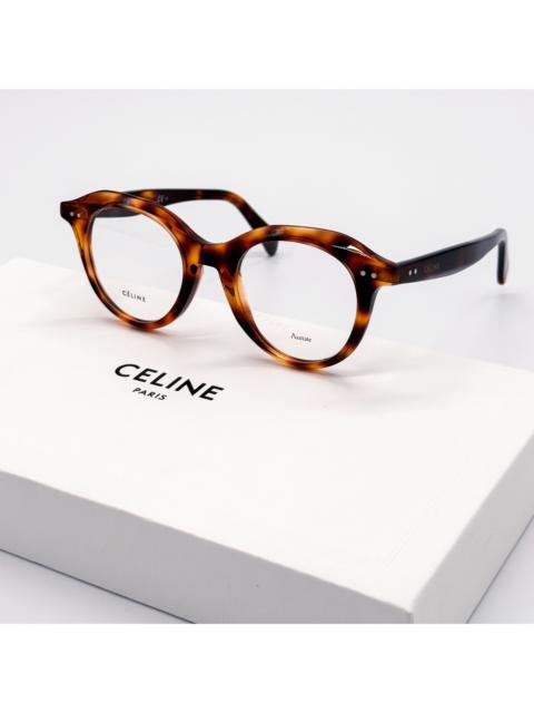 NEW CELINE CL41458 086 EYEGLASSES WOMEN HAVANA ROUND CELINE