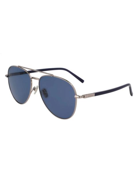 FERRAGAMO Ferragamo Blue Pilot Men's Sunglasses SF316S 021 61