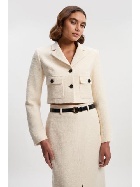 KAREN MILLEN Tall Tailored Pocket Front Cropped Jacket