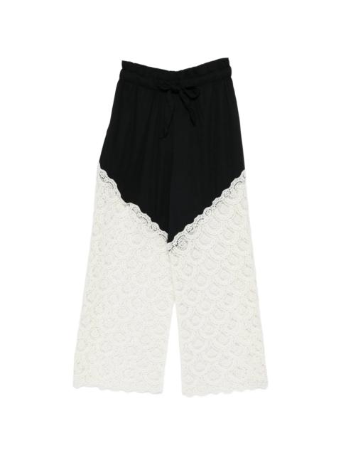 Sea Sea Ellison Lace-trim Trousers