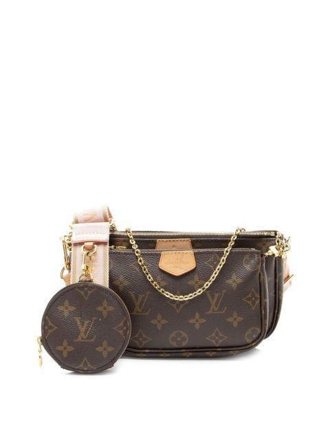 Louis Vuitton Louis Vuitton Brown, Pink Monogram Coated Canvas Multi-Pochette Accessoires (Authentic Pre-Loved)