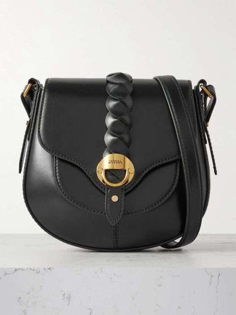 Altay small leather shoulder bag Black