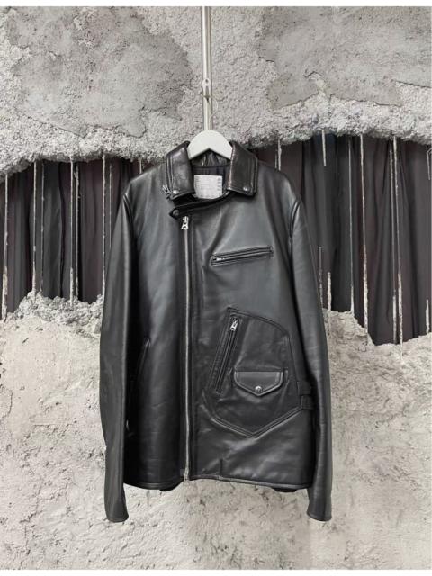 sacai sacai 20SS Layered Leather Riders Jacket
