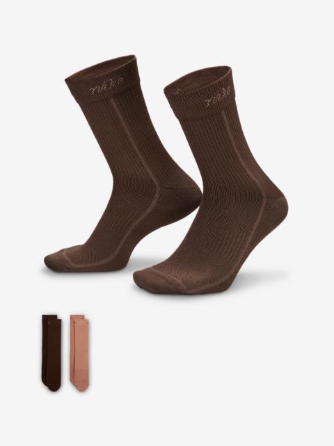 Nike Nike Everyday Plus Women's Lightweight Crew Socks (2-Pair)