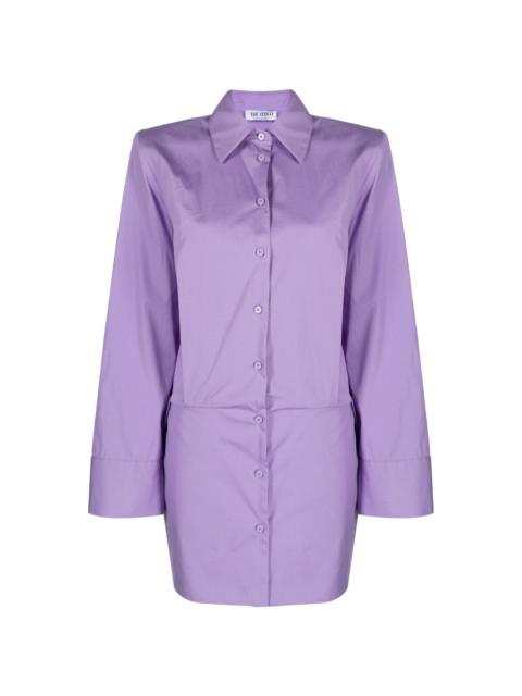 THE ATTICO structured cotton shirt dress