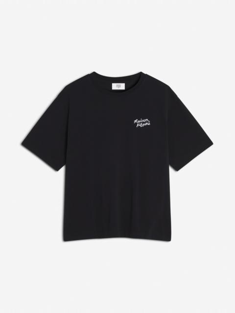 Maison Kitsuné MAISON KITSUNE HANDWRITING EMBROIDERY OVERSIZE TEE