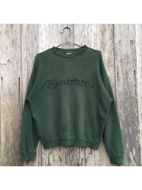Other Designers Vintage - Vintage Benetton Spell Out Crewneck Sweatshirt Big Logo