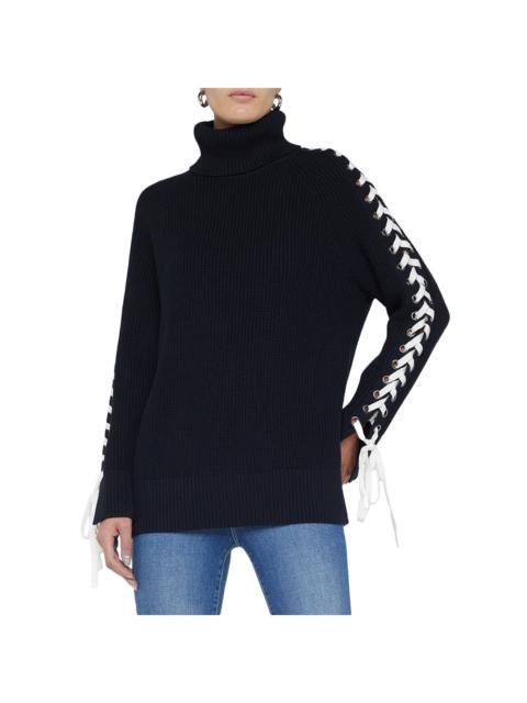 L'AGENCE L'AGENCE Nola Lace Up Wool-Blend Sweater