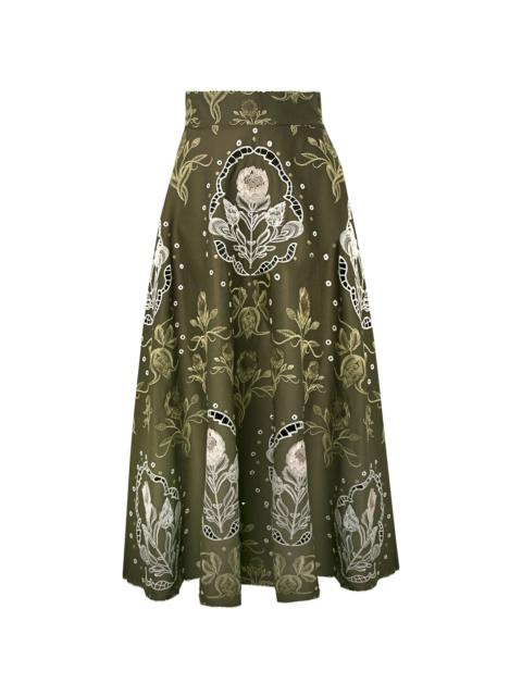 Agua by Agua Bendita Bergamota Relato Maxi Skirt