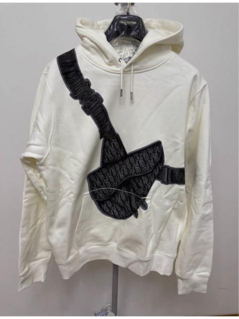 Dior Dior White Hoodie w/ Dior Saddle Bag Graphic