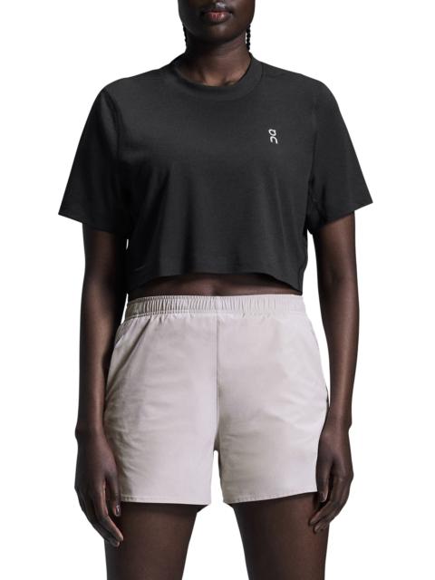 On On Train-T Crop Top in Black at Nordstrom