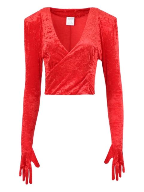 VETEMENTS velvet Dynasty top