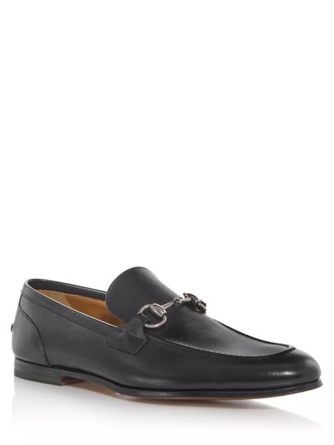 GUCCI Men's Jordaan Leather Apron Toe Loafers