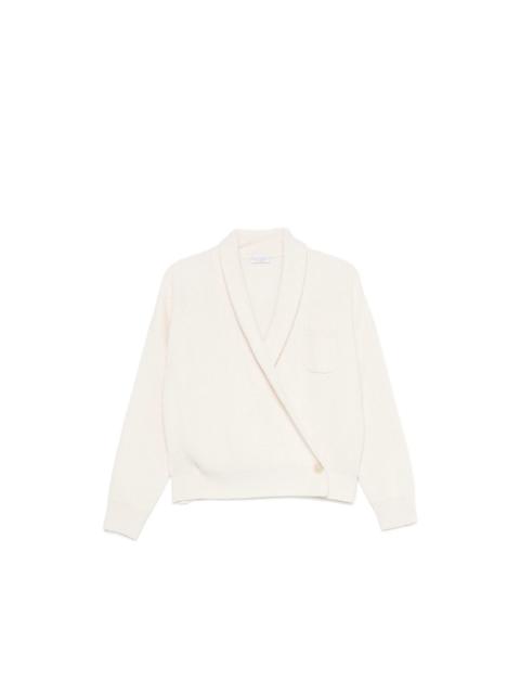 Brunello Cucinelli Brunello Cucinelli White Knitwear - Cardigans Women