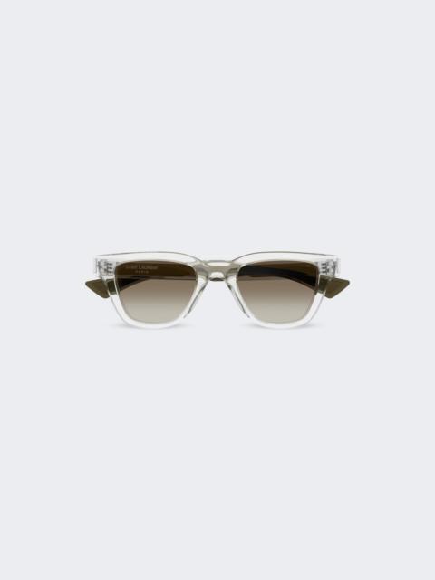 SAINT LAURENT Sl 789 Jacques Sunglasses Clear Frame