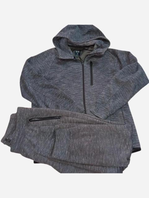 Other Designers UNIQLO Men's Grey and Brown Hoodie