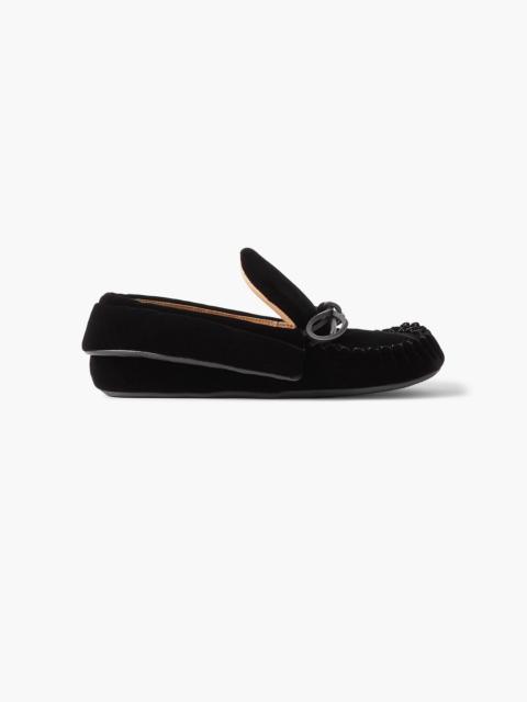 JW Anderson Embellished suede loafers