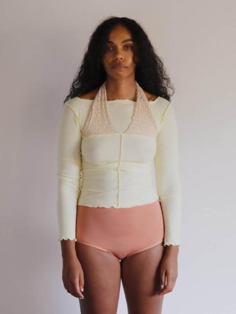 BASERANGE Husk Long Sleeve Tee
                  - Organic Cotton Rib