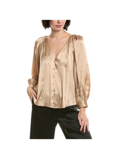 L'AGENCE L'AGENCE Kali Satin Silk Blouse