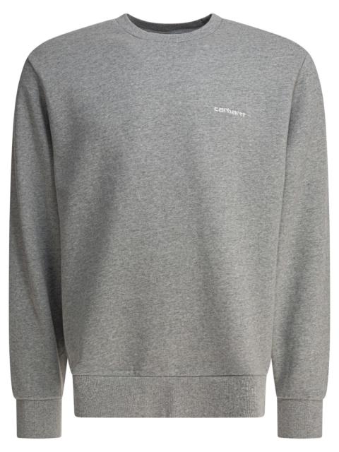 Carhartt Wip "script Embroidery" Sweatshirt