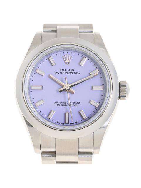 ROLEX Rolex Oyster Perpetual Automatic Chronometer Purple Dial Ladies Watch M276200-0008