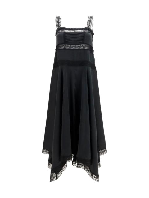 GANNI Ganni Women Sandwashed Silk Satin Long Slip Dress