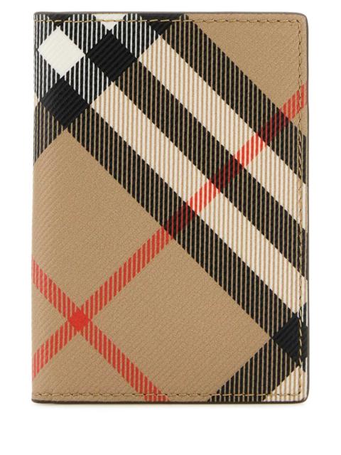 Burberry Burberry Men Printed E-Canvas Card Holder
