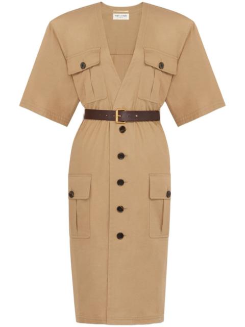 SAINT LAURENT Saint Laurent  Dresses Beige
