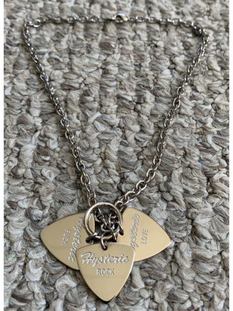 Hysteric Glamour Hysteric Glamour Guitar Pick Charm Necklace