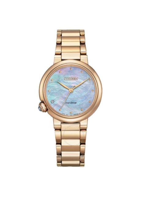 Citizen - Citizen L Eco-Drive Mother of Pearl Dial Ladies Watch EM0919-85Y