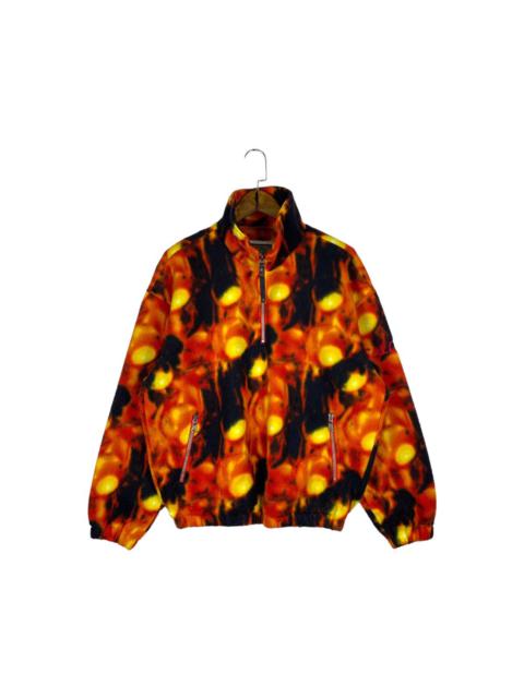 Vintage 90s Salomon Acid Flame Fleece Quater Zip Sweater