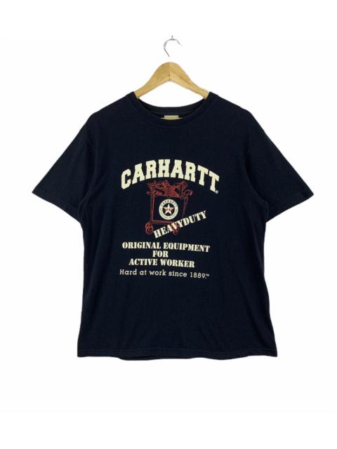 Other Designers Vintage - Carhartt T-shirt Big Logo Navy Large